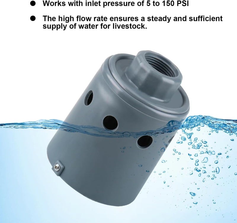 Holdly 1" Automatic Float Valve Watering System-Ensure Reliable Water Supply, Replace OME 718H Water Trough Float Valve, Cattle Water Tank Float Valve, Livestock Water Tank Float - Image 3